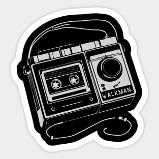 2D Walkman Sticker